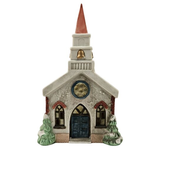 National Decorations Porcelain Church Americana Christmas Collectibles Vintage - Picture 2 of 11
